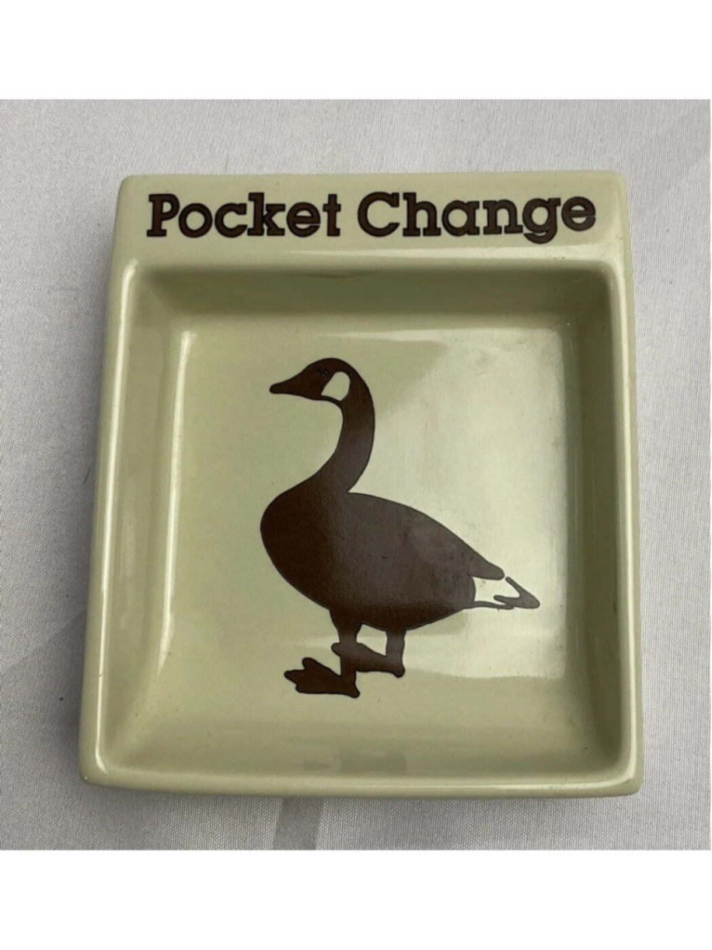 Vintage Change Dish By Potpourri Press Japan Coin Tray 1980s Pocket Change Goose